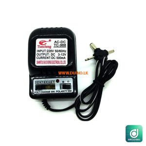 3-12VDC 500mAh AC-DC Universal Variable Adapter, Universal Power Adapter, Adjustable Voltage Adapter, AC DC Power Supply, 3V 4.5V 5V 6V 7.5V 9V 12V Adapter, 500mAh Power Adapter, Multi Voltage Adapter, 220V 50/60Hz Adapter, DC Power Pack, Universal Charger, Variable DC Adapter, Electronic Power Supply, CCTV Power Adapter, Router Power Adapter, LED Power Adapter, Electronics Adapter, Multi Plug Adapter, Power Converter
