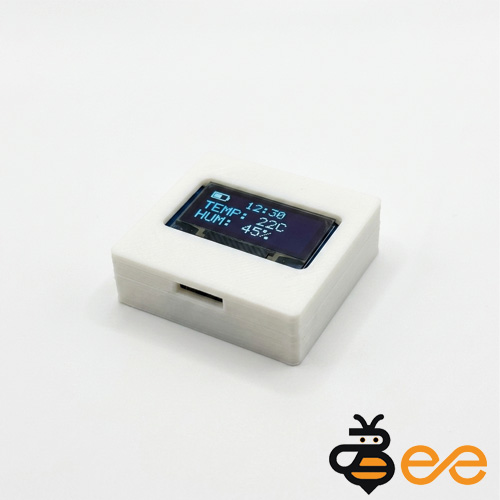Bee 1.3 inches I2C OLED Display 3D Printed Case Enclosure * Without Display