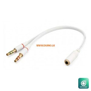 3.5mm Headphone Audio Y Splitter Cable 1 Female to 2 Male