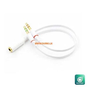 3.5mm Headphone Audio Y Splitter Cable 1 Female to 2 Male