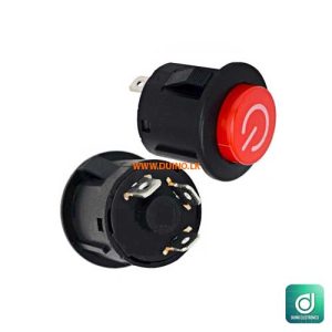 AD2212 Round 12vDC 10A 250VAC Push Button On Off 2 Way Switch