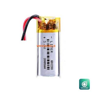 3.7V 200mah 601230 Rechargeable Lithium Polymer Battery Earphone Battery