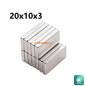 20x10x3mm Neodymium sheet Magnet N35 Super Strong Block *1PCS