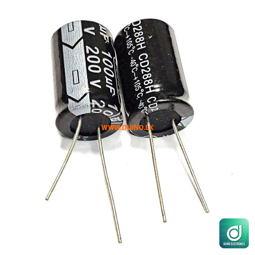100uF 200v Aluminum Electrolytic Capacitor