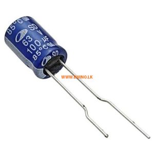 100uF 63v Aluminum Electrolytic Capacitor