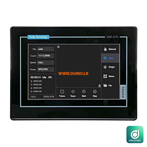 Ruida RDC6445GT5 Black Touchscreen CNC CO2 Laser Machine Controller – Advanced Control System